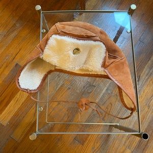 Il Bisonte - Shearling hat with ear flaps